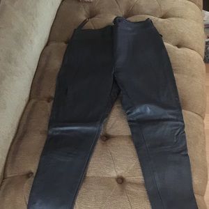 Faux leather pants never worn